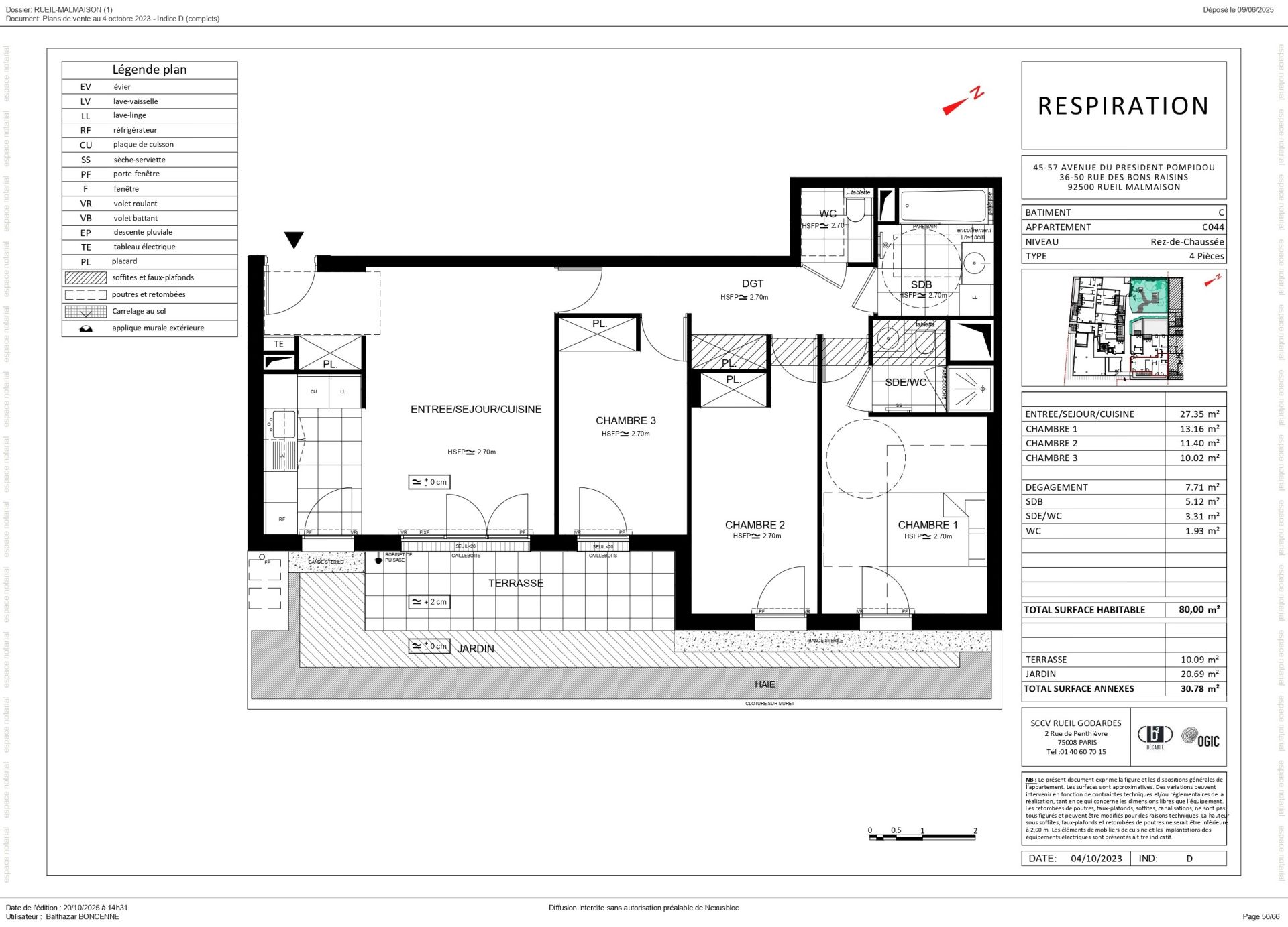 Acheter Appartement 4&nbsp;Pièces 80&nbsp;m² Rueil-Malmaison