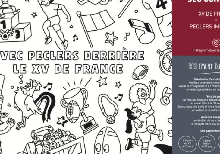 jeu concours XV de France avec Peclers